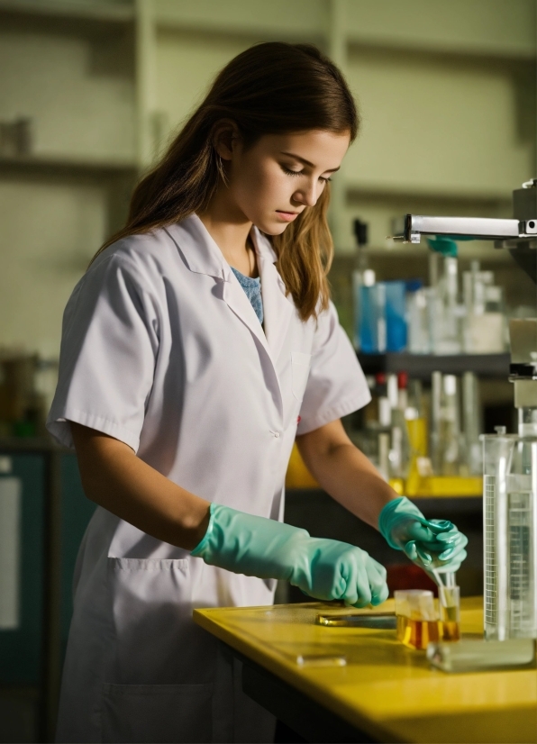 Arm, Safety Glove, Test Tube, Sleeve, White Coat, Health Care