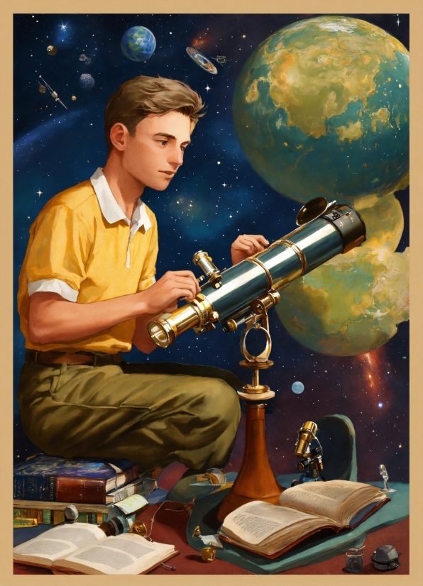 Art, Music, Space, Poster, Illustration, Musician