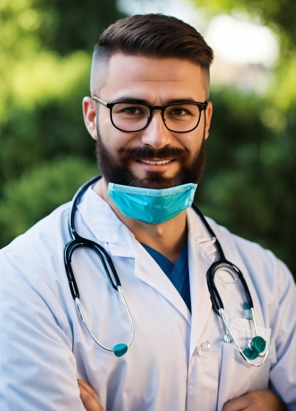 Glasses, Head, Smile, Vision Care, Beard, Eyewear