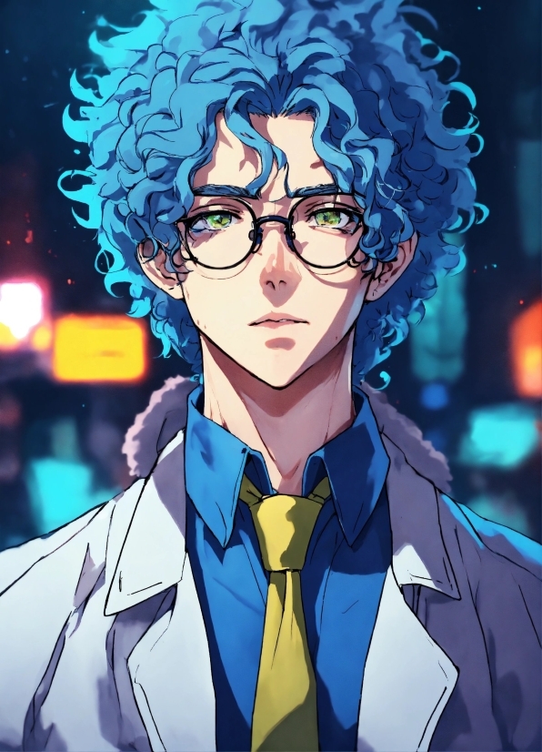 Hair, Vision Care, Azure, Human, Cartoon, Eyewear