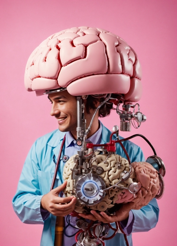 Helmet, Gesture, Sports Gear, Pink, Smile, Headgear