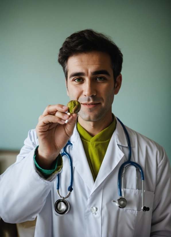 Hand, White Coat, Gesture, Stethoscope, Health Care, Collar