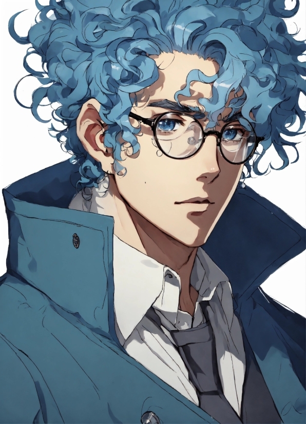 Hair, Hairstyle, Cartoon, Human, Gesture, Eyewear