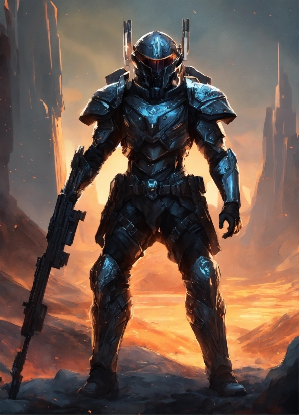 Cg Artwork, Electric Blue, Machine, Art, Action Film, Fictional Character