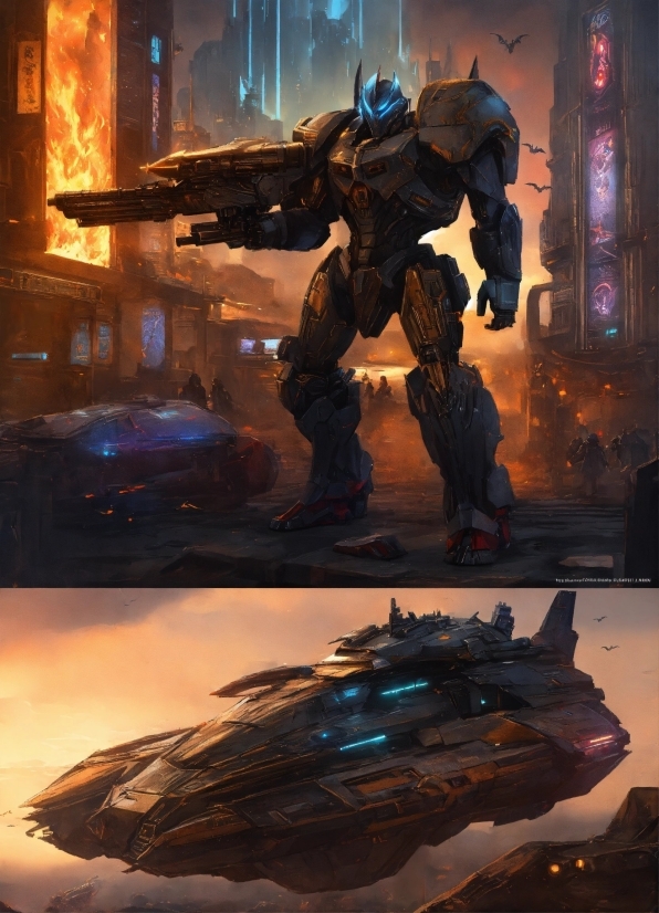 Light, Shooter Game, Cg Artwork, Mecha, Action Film, Art