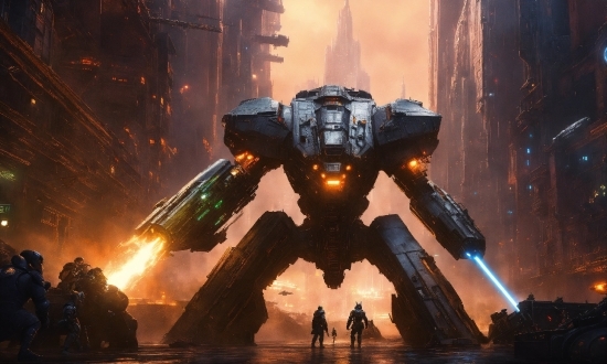 Light, Shooter Game, Cg Artwork, Mecha, Machine, Action Film