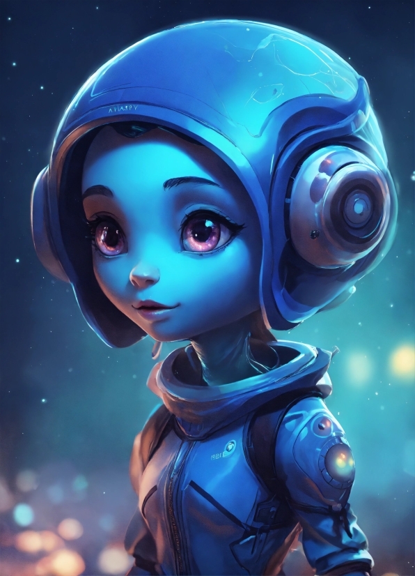 Blue, Cartoon, Art, Cg Artwork, Electric Blue, Space