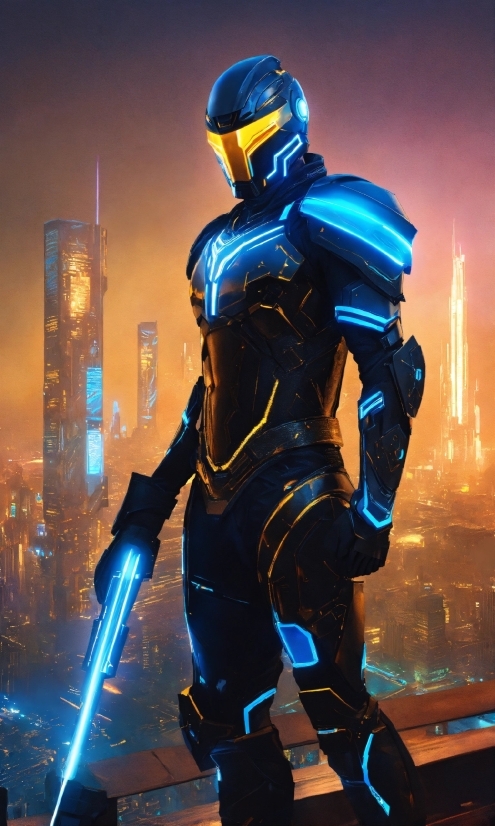 Art, Electric Blue, Space, Cg Artwork, Machine, Fictional Character