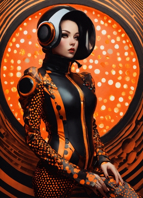 Sleeve, Orange, Art, Cg Artwork, Thigh, Fashion Design