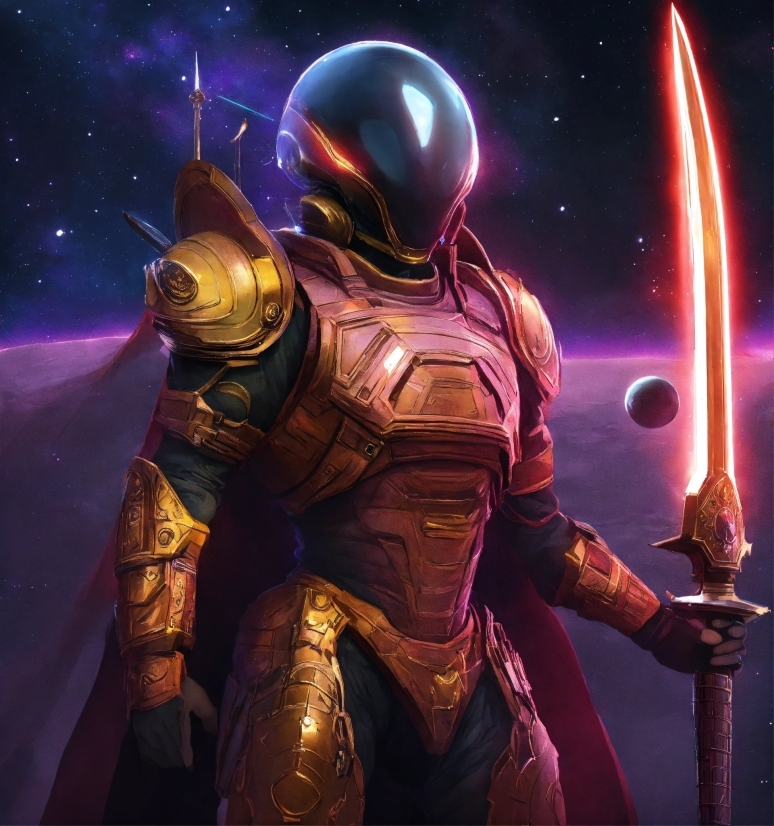 Cartoon, Art, Cg Artwork, Armour, Space, Fictional Character