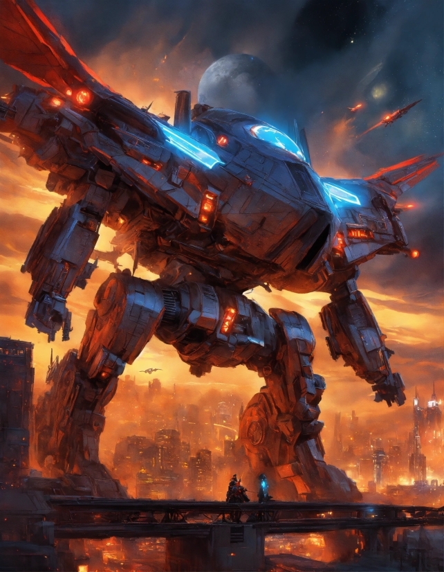 Cg Artwork, Machine, Space, Fictional Character, Event, Mecha