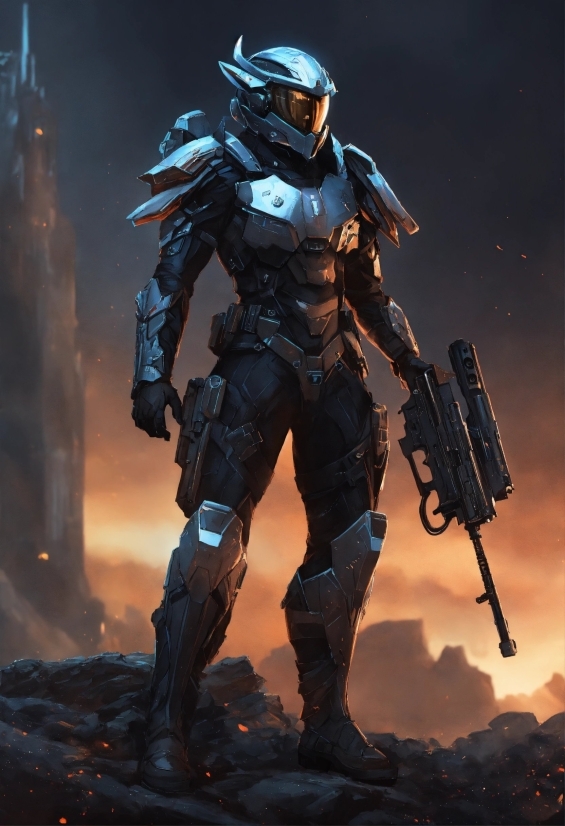 Cg Artwork, Art, Armour, Sky, Machine, Action Film