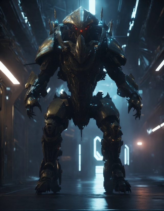 Mecha, Cg Artwork, Machine, Fictional Character, Space, Metal