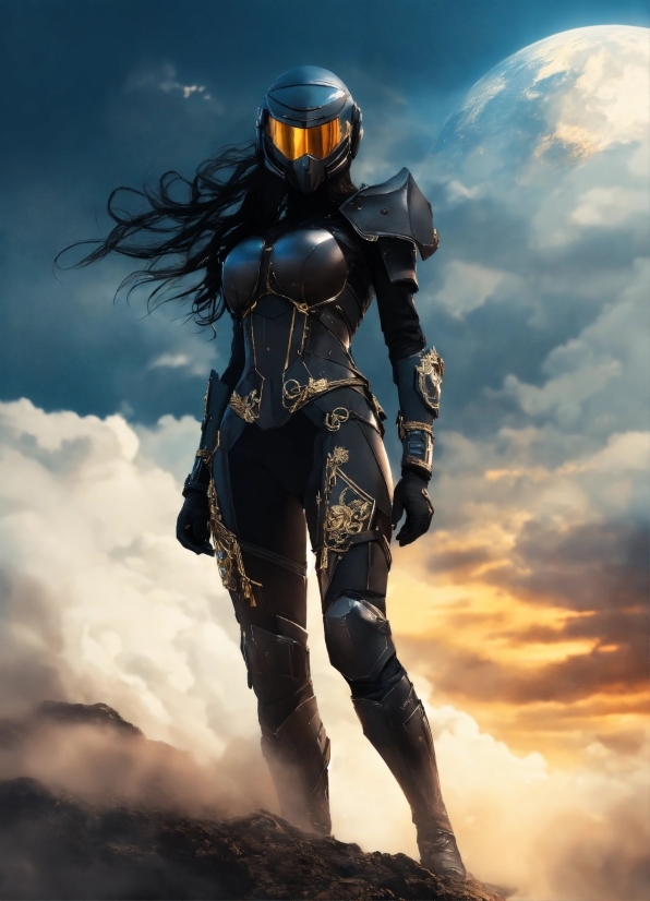 Cloud, Sky, Flash Photography, Helmet, Latex, Breastplate