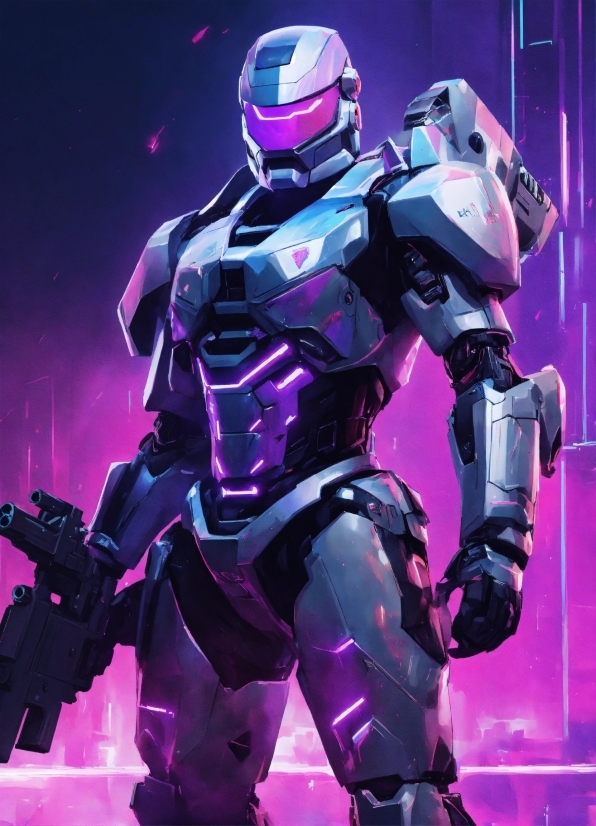 Purple, Magenta, Machine, Technology, Fictional Character, Toy