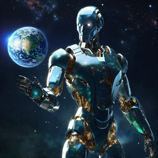 Art, Electric Blue, Space, Machine, Armour, Cg Artwork