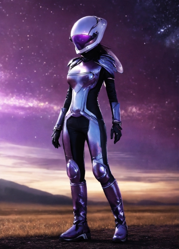 Sky, Flash Photography, Purple, Cg Artwork, Thigh, Latex