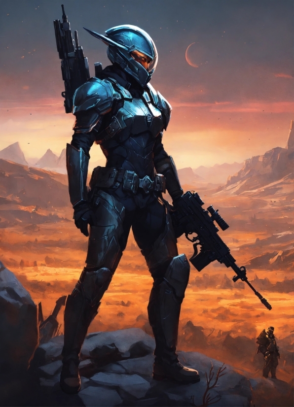 Sky, Art, Cg Artwork, Action Film, Armour, Mountain