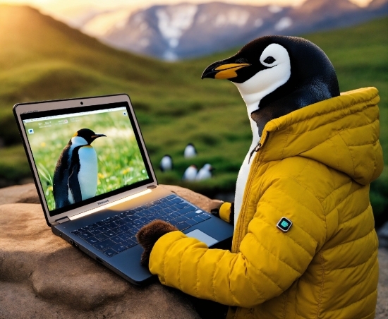 Computer, Bird, Laptop, Personal Computer, Netbook, Vertebrate