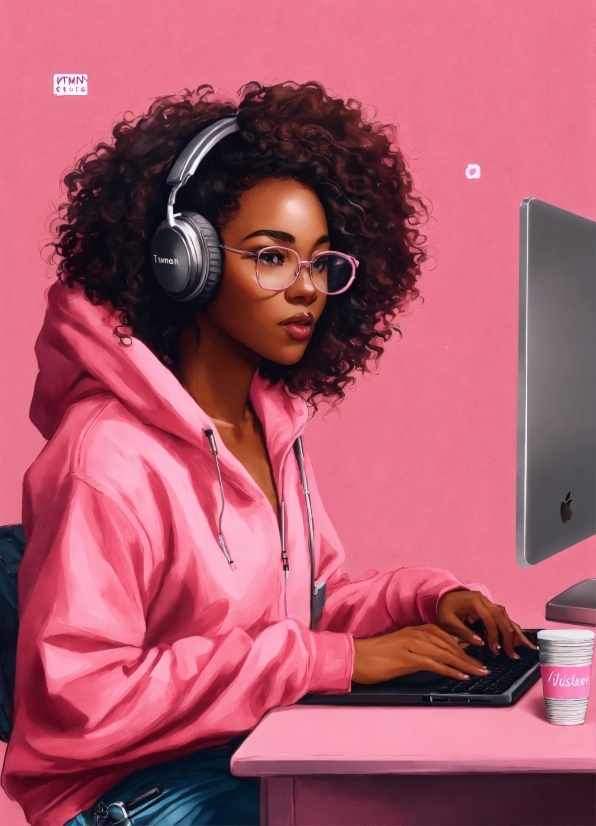 Computer, Personal Computer, Jheri Curl, Eyewear, Hearing, Audio Equipment