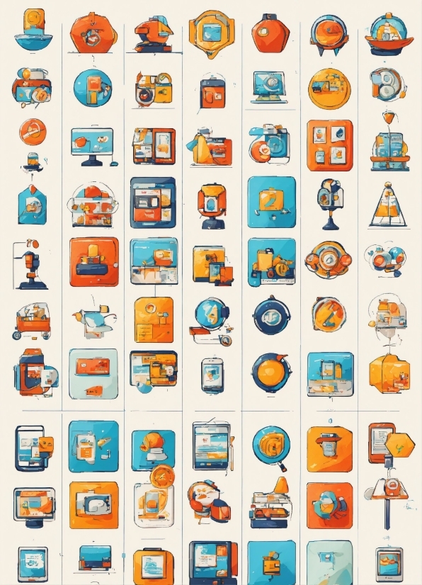 Rectangle, Product, Orange, Textile, Font, Pattern