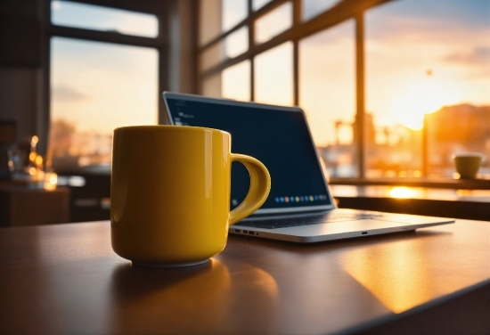 Computer, Personal Computer, Table, Laptop, Drinkware, Sky