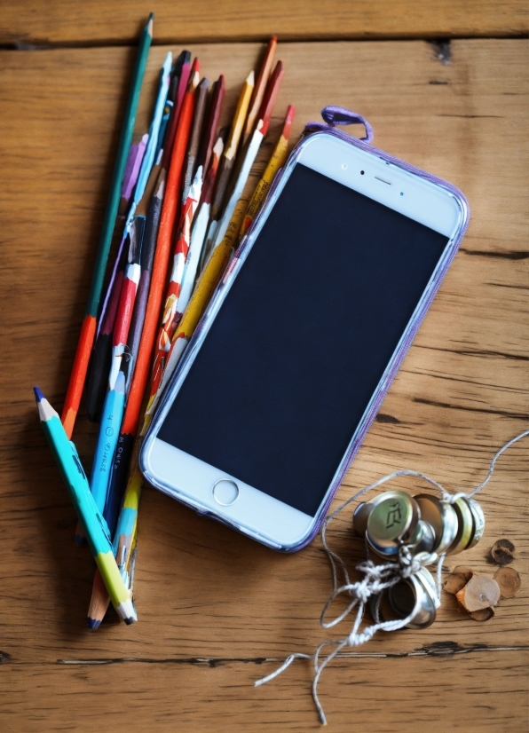 Gadget, Writing Implement, Wood, Communication Device, Office Supplies, Table