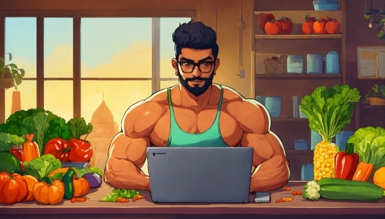 Food, Natural Foods, Beard, Cartoon, Fruit, Plant