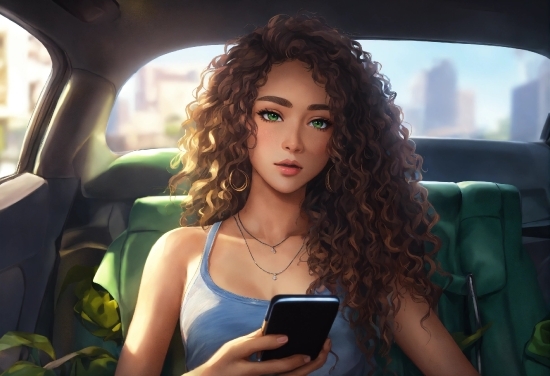 Car, Hairstyle, Eye, Automotive Design, Mobile Phone, Vehicle