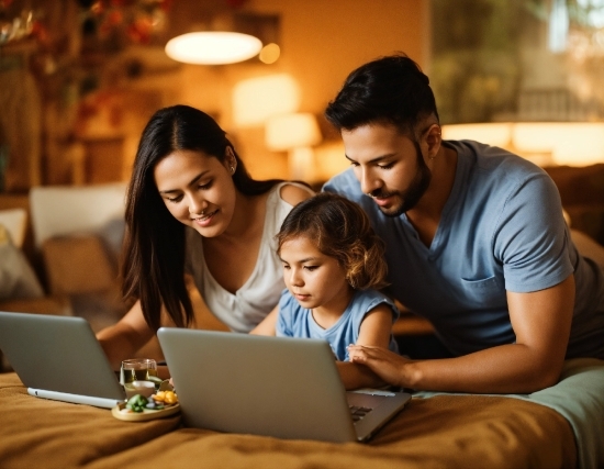 Computer, Personal Computer, Laptop, Happy, Interaction, Leisure