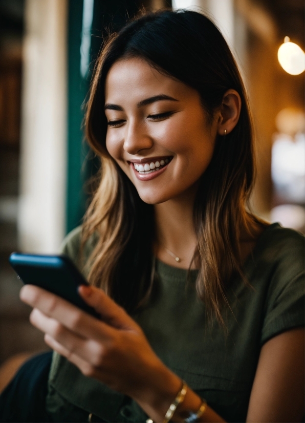 Smile, Lip, Flash Photography, Eyelash, Eyewear, Mobile Phone