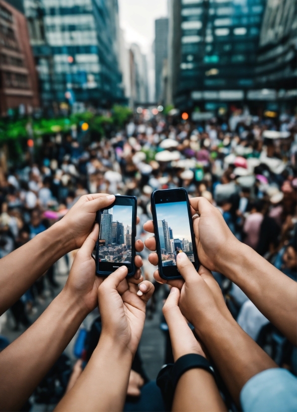 Hand, Photograph, Mobile Phone, Telephony, Communication Device, Building