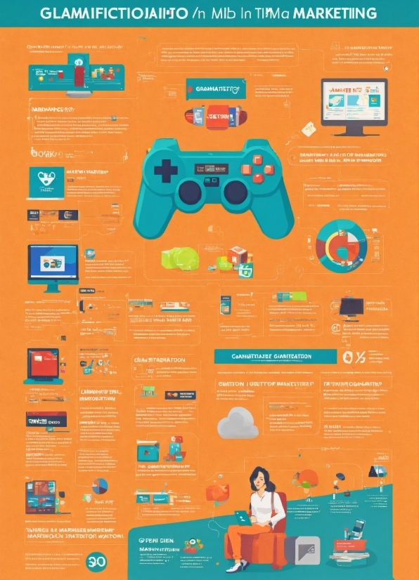 Product, Game Controller, Input Device, Joystick, Orange, Font