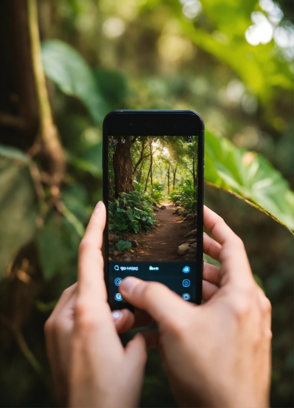 Hand, Plant, Natural Environment, Communication Device, Gesture, Vegetation