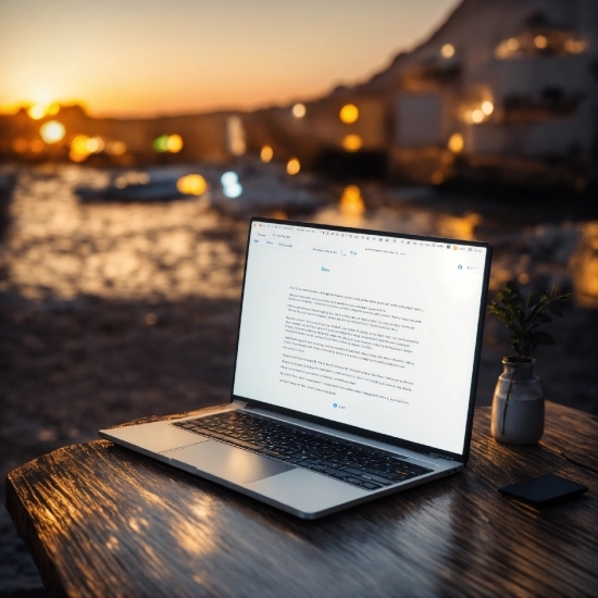 Computer, Laptop, Personal Computer, Sky, Netbook, Plant