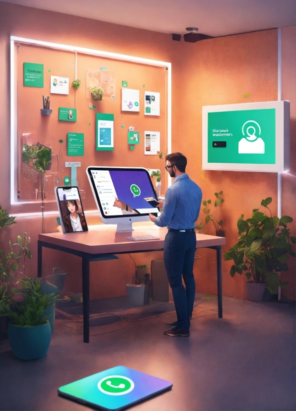 Plant, Furniture, Table, Houseplant, Flowerpot, Desk
