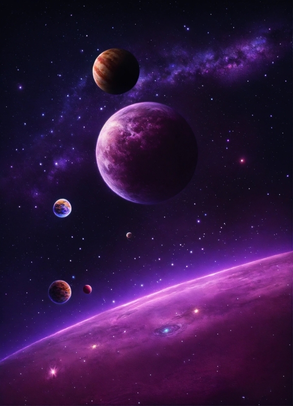 Atmosphere, World, Purple, Organism, Art, Astronomical Object