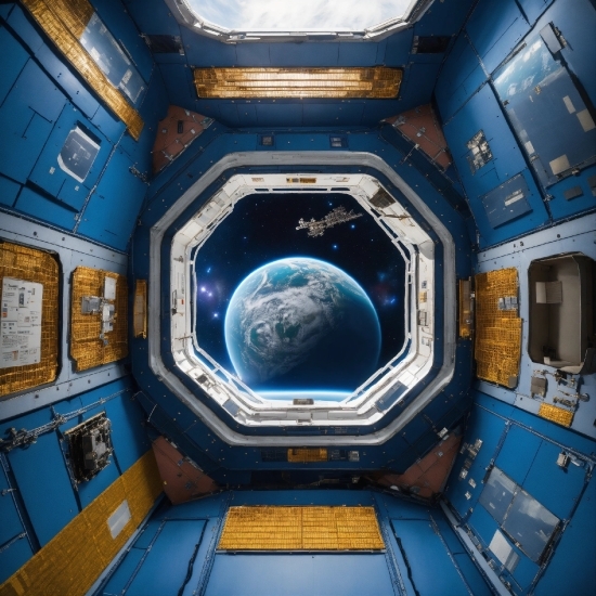 Blue, World, Space Shuttle, Air Travel, Sky, Symmetry