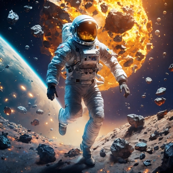 World, Astronaut, Art, Astronomical Object, Helmet, Cg Artwork