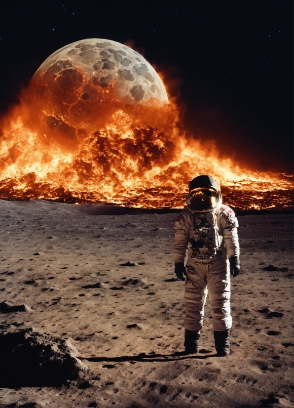 World, Moon, Fire, Heat, Pollution, Gas