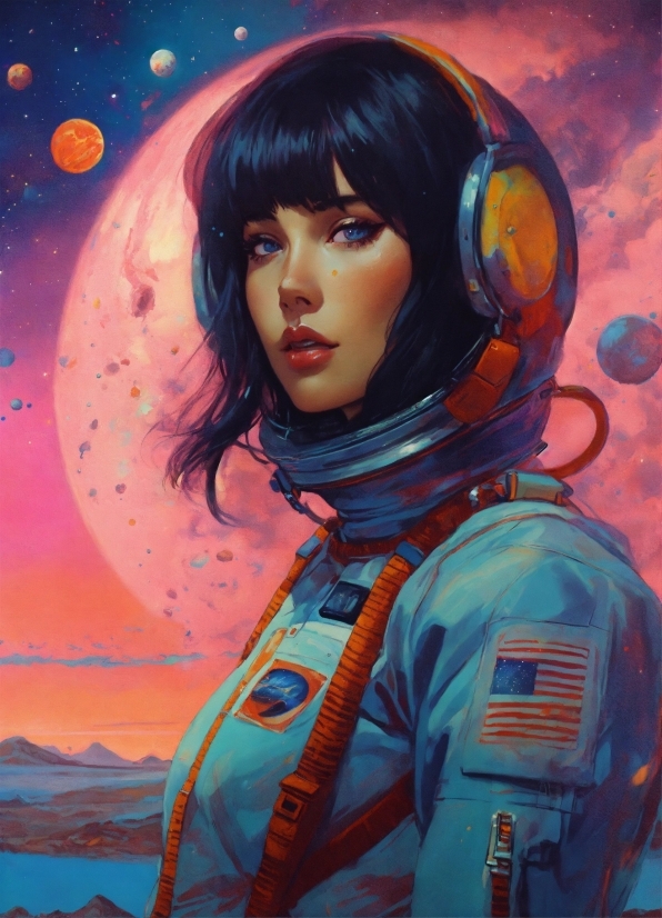 Art, Paint, Painting, Cg Artwork, Space, Eyelash