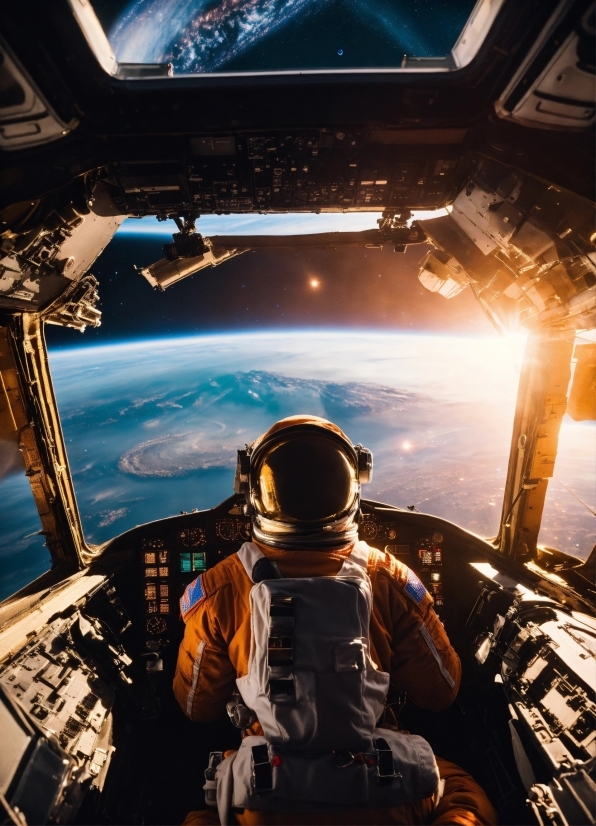 Light, Sky, Airplane, Aircraft, Flash Photography, Helmet