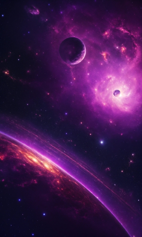 Atmosphere, Purple, Art, Astronomical Object, Galaxy, Nebula