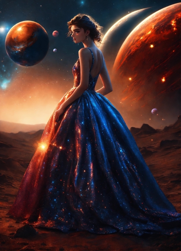 Light, Flash Photography, Dress, Sky, Cg Artwork, Gown