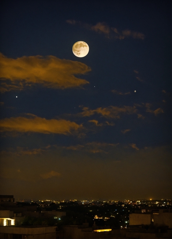 Cloud, Sky, Atmosphere, Light, Plant, Moon