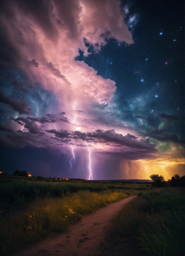 Cloud, Sky, Plant, Atmosphere, Thunder, Ecoregion