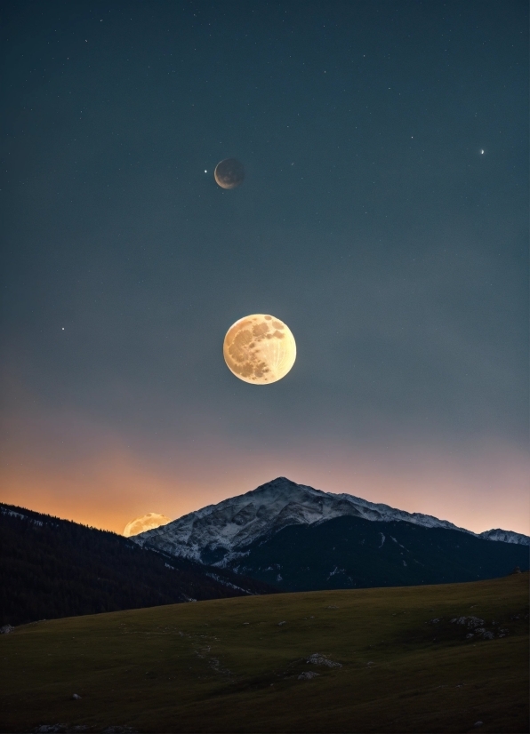 Sky, Cloud, Atmosphere, Moon, Natural Environment, Natural Landscape