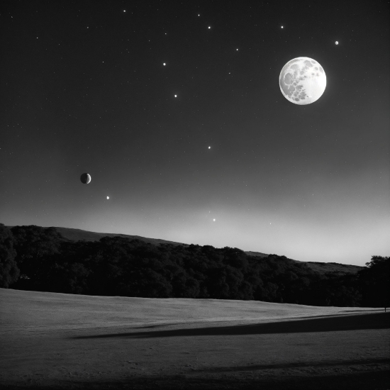 Sky, Atmosphere, Cloud, Moon, Nature, Full Moon