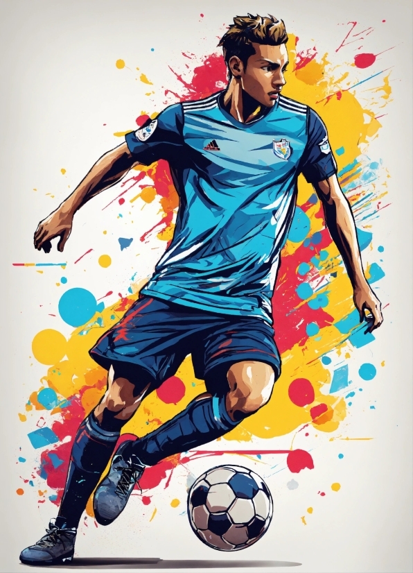 Football, Soccer, Sports Equipment, Sleeve, Ball, Cartoon