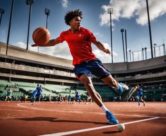 Sports Uniform, Sky, Sports Equipment, Shorts, Playing Sports, Ball